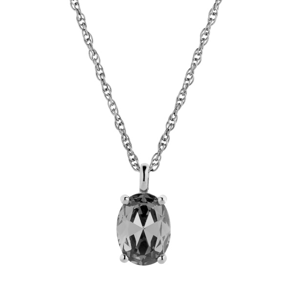 Dyrberg Kern Barga Silver Necklace - Grey